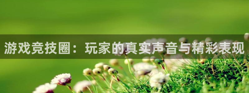 杜邦娱乐注册开户：游戏竞技圈：玩家的真实声音与精彩表现