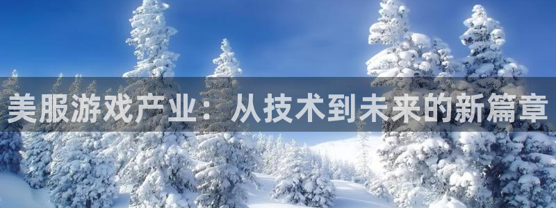 杜邦娱乐官方平台：美服游戏产业：从技术到未来的新篇章